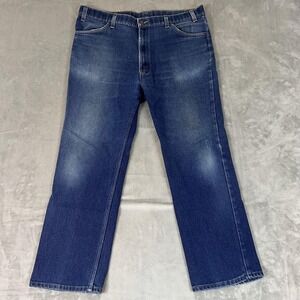 Vintage‎ Levis Action Jeans Mens 40x30 Blue Denim Straight Leg Orange Tab 70s